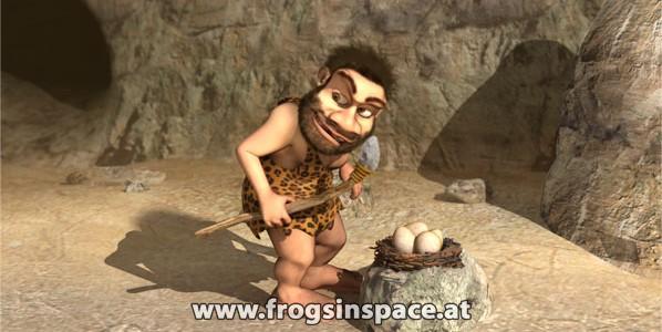 Caveman animation re-rendered …